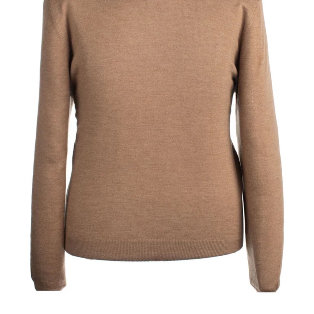 Gran Sasso Classic Tan Crew Neck Sweater